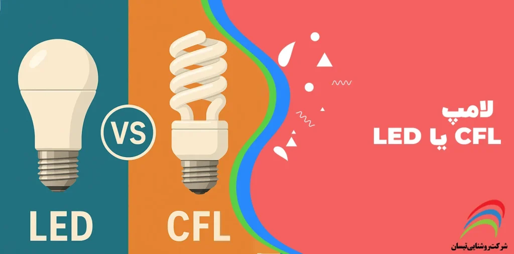 لامپ LED یا CFL؟ مقایسه کامل برای انتخاب بهترین لامپ روشنایی